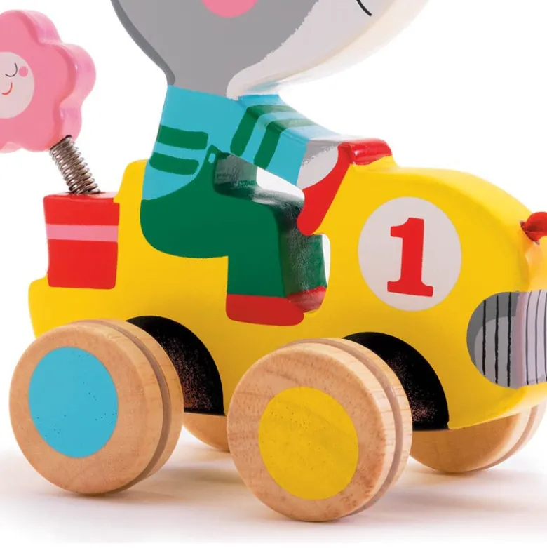 Djeco Wooden Pull Toy, Roulapic the Rabbit