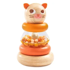 Djeco Wooden Stacking Toy, Cat