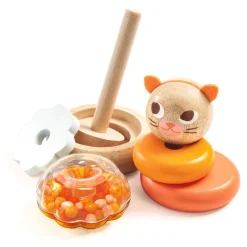 Djeco Wooden Stacking Toy, Cat