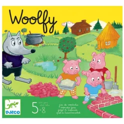 Djeco Woolfy Game, The Wolf and the Three Little Pigs - Award Winner