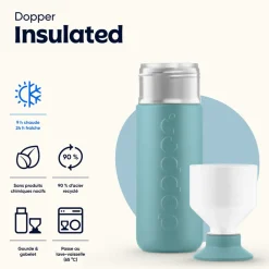 Dopper Insulated Thermo Bottle, 580 ml - Bottlenose Blue