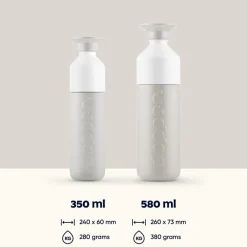 Dopper Insulated Thermos Bottle, 350 ml - Gentle Grey