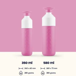 Dopper Insulated Thermos Bottle, 350 ml - Pelican Pink
