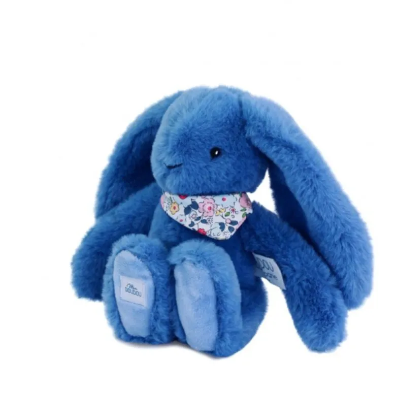Doudou et Compagnie Blossom Bunny Blue, 25 cm