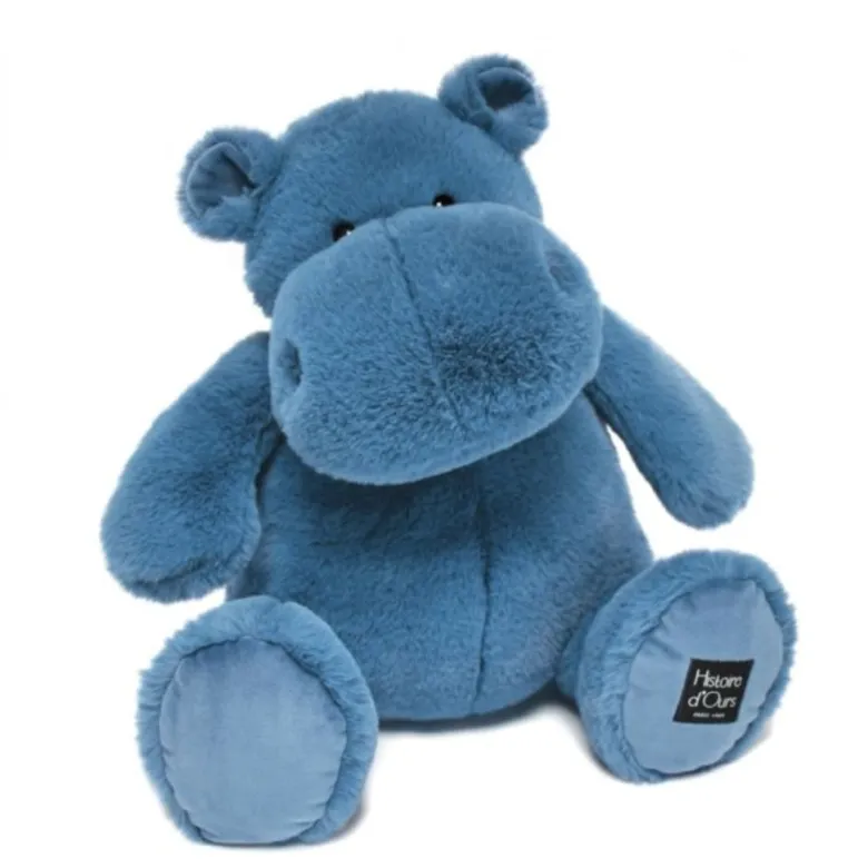 Doudou et Compagnie Flodheste Plush Toy, HIP'BLUE Blue – 40 cm
