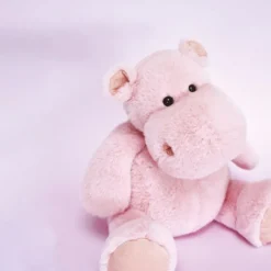 Doudou et Compagnie Flodheste Soft Toy, HIP'PIE Pink - 25 cm