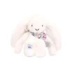 Doudou et Compagnie Flower Bunny, White - 25 cm