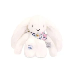 Doudou et Compagnie Flower Bunny, White - 25 cm