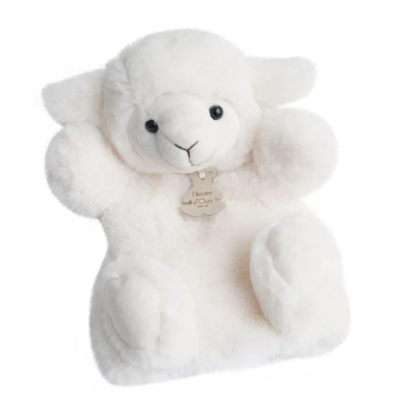 Doudou et Compagnie Hand Puppet, Lamb - 25 cm