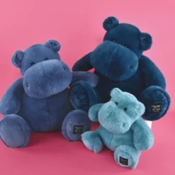Doudou et Compagnie Hippo Plush, HIP'BLUE Blue - 25 cm