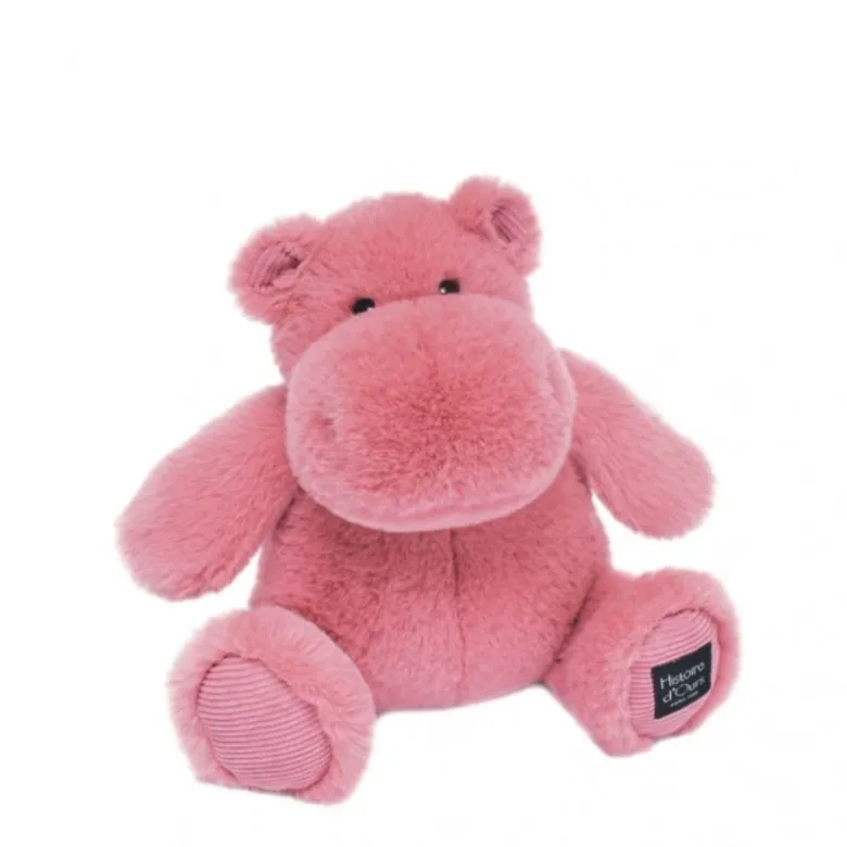 Doudou et Compagnie Hippo Plush, HIP'FUN Pink - 25 cm
