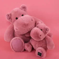 Doudou et Compagnie Hippo Plush, HIP'FUN Pink - 25 cm
