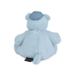 Doudou et Compagnie Hippopotamus Plush, Blue with Embroidered Patches - 20 cm
