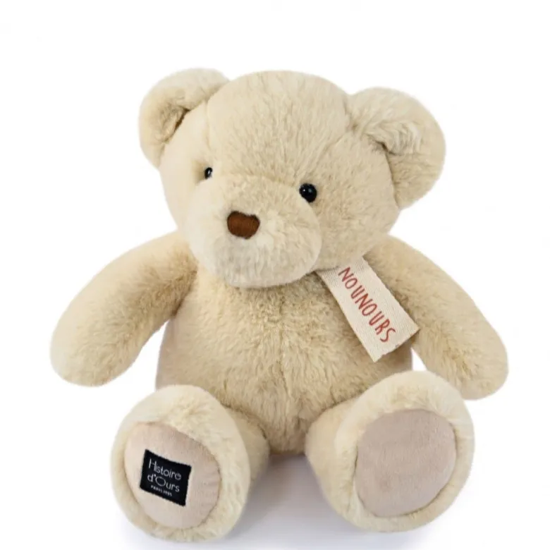 Doudou et Compagnie Teddy NOUNOURS, Vanilla – 28 cm