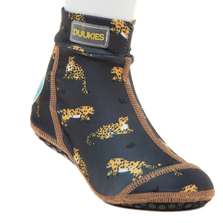 Duukies Swim Socks with UV protection, Leopard