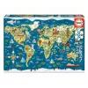 Educa Puzzle, World Map - 200 Pieces