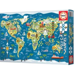 Educa Puzzle, World Map - 200 Pieces