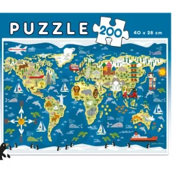 Educa Puzzle, World Map - 200 Pieces