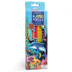 eeBoo 6 Jumbo Color Pencils, Sea Life Edition