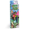 eeBoo 6 Jumbo Double-Ended Colour Pencils, Dinosaur