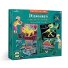 Eeboo 4 Puzzle Set, Dinosaurs, Glow-in-the-Dark – 36 Pieces Each