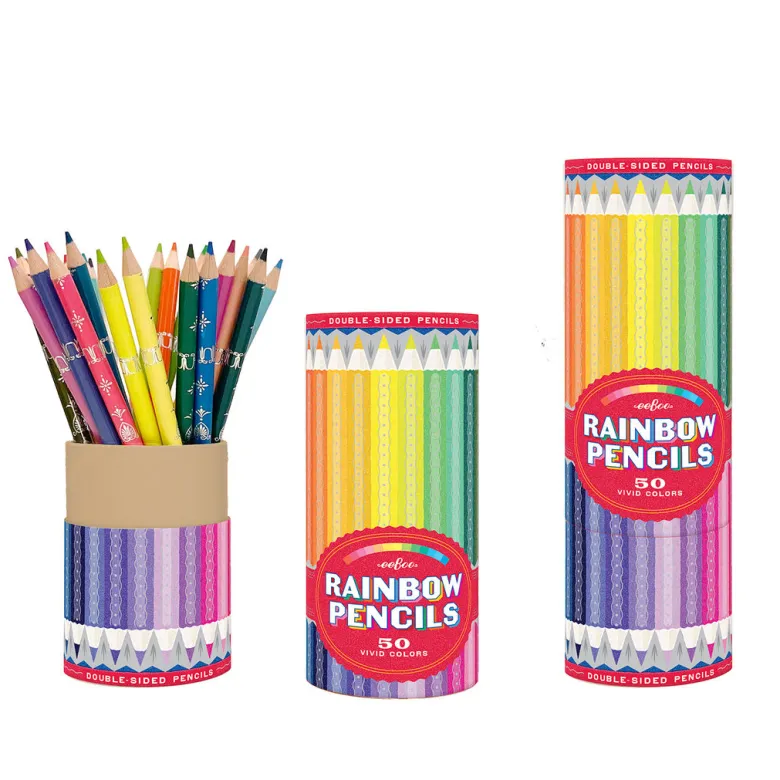 eeBoo Colored Pencils, 25 Double-Ended - Rainbow