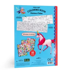 eeBoo Fold-Out Coloring Book: Fairies and Fairy Tales