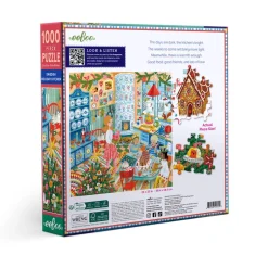 eeBoo Jigsaw Puzzle 1000 Pieces, Swedish Holiday Kitchen