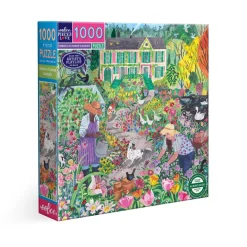 eeBoo Jigsaw Puzzle 1000 Pieces, French Flower Garden