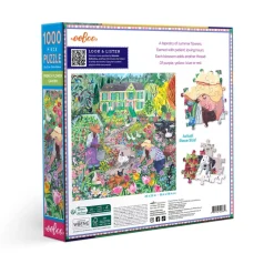 eeBoo Jigsaw Puzzle 1000 Pieces, French Flower Garden