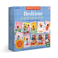 Eeboo Jumbo Puzzle, Bedtime - 10 Pieces