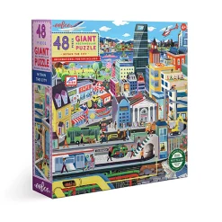 Eeboo Jumbo Puzzle, City - 48 Pieces