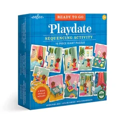 Eeboo Jumbo Puzzle, Playdate - 10 Pieces