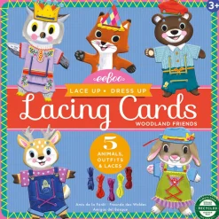 eeBoo Lacing Cards, Forest Friends