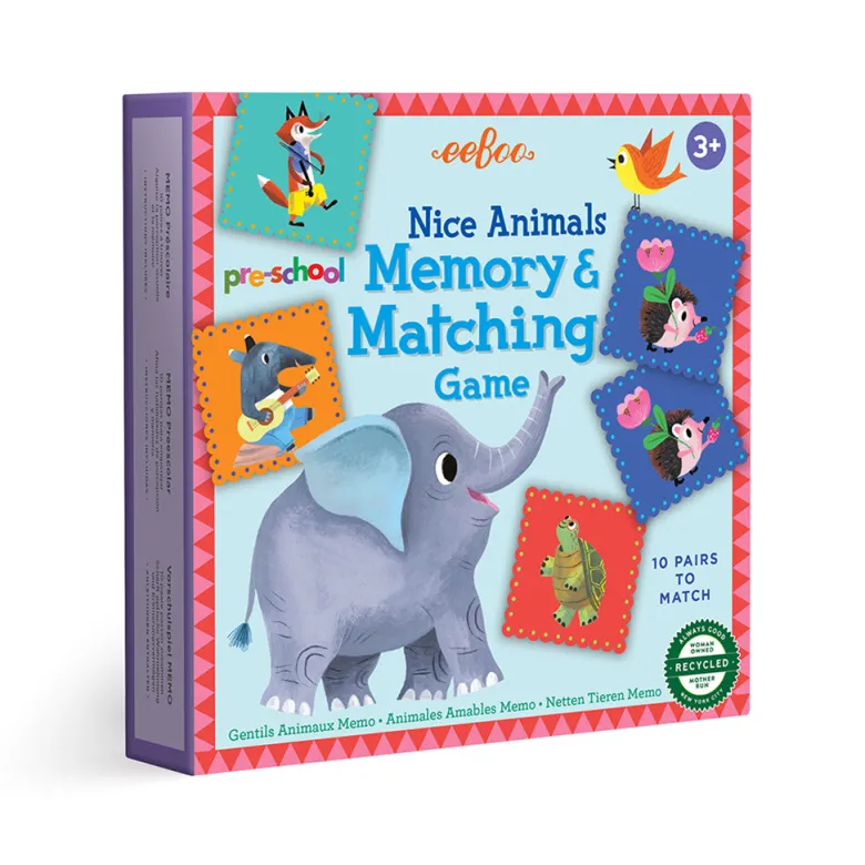 Eeboo Memory Game, Cute Animals