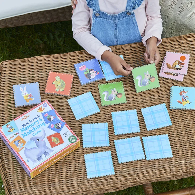 Eeboo Memory Game, Cute Animals