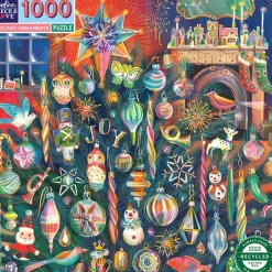 eeBoo 1000-Piece Puzzle, Holiday Ornaments