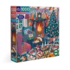 eeBoo Puzzle, 1000 pieces – English Cottage Christmas