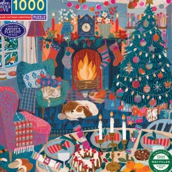 eeBoo Puzzle, 1000 pieces – English Cottage Christmas