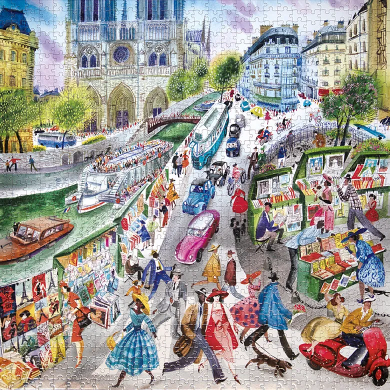 eeBoo Puzzle, 1000 Pieces – Paris Bookseller