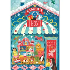 eeBoo Puzzle 100 Pieces, Christmas Market - Assorted Designs