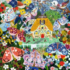 eeBoo Puzzle 1000 Pieces, Cottage at Dusk