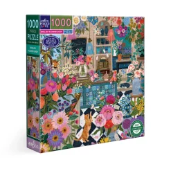 eeBoo Puzzle 1000 Pieces, English Flower Shop