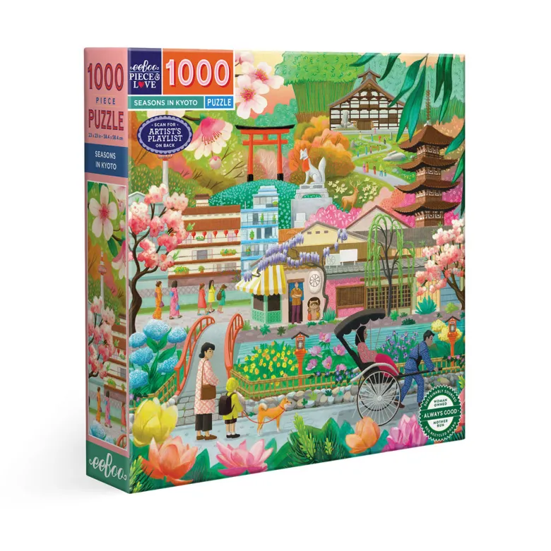 eeBoo Puzzle 1000 Pieces, Seasons in Kyoto