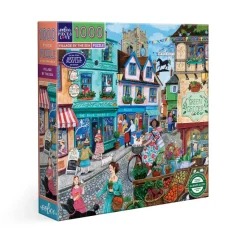 eeBoo Puzzle 1000 pieces, Village by the Sea