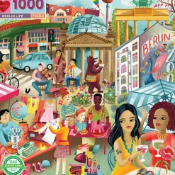 Eeboo Puzzle, Berlin Life – 1000 Pieces
