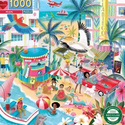 Eeboo Puzzle, Miami - 1000 Pieces