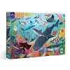 Eeboo Puzzle, Sharks in the Deep - 100 Pieces