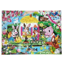 Eeboo Puzzle, Spring - 20 Pieces