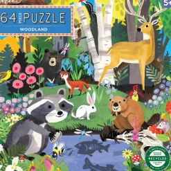 eeBoo Puzzle with 64 Pieces, The Forest